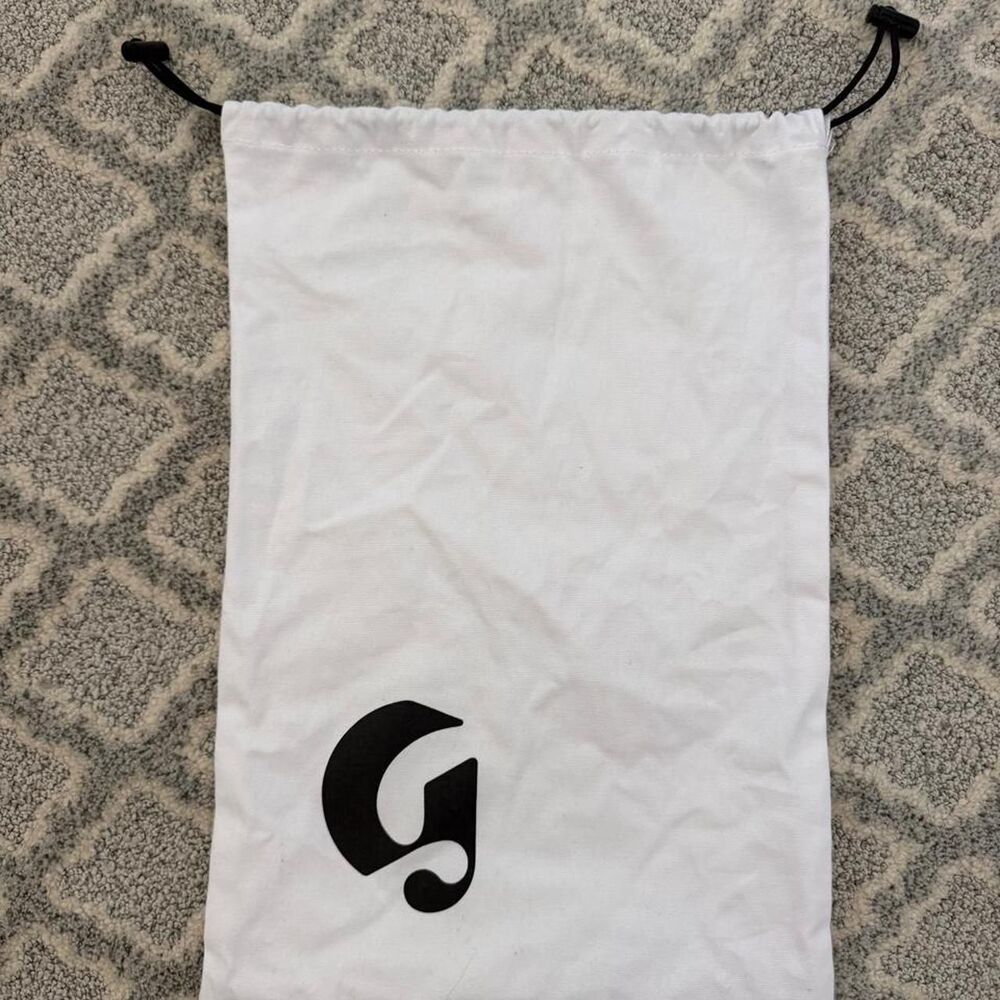 Glossier Women's White and Black Bag